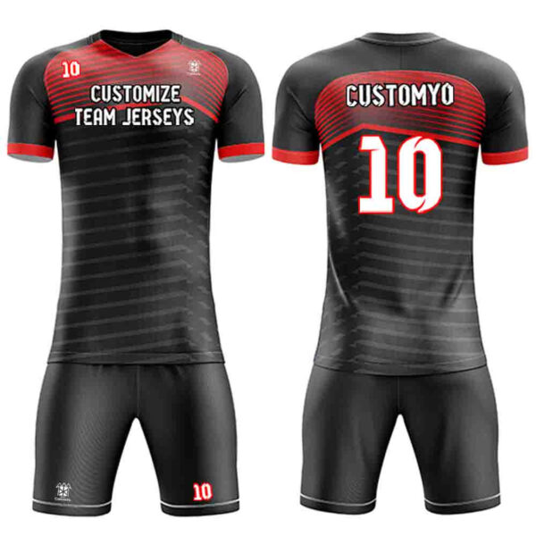 Custom Soccer Team Jerseys kits Full Sublimated Team name Player Names,Logo and Numbers  840