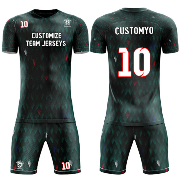 Custom Soccer Team Jerseys kits Full Sublimated Team name Player Names,Logo and Numbers  11